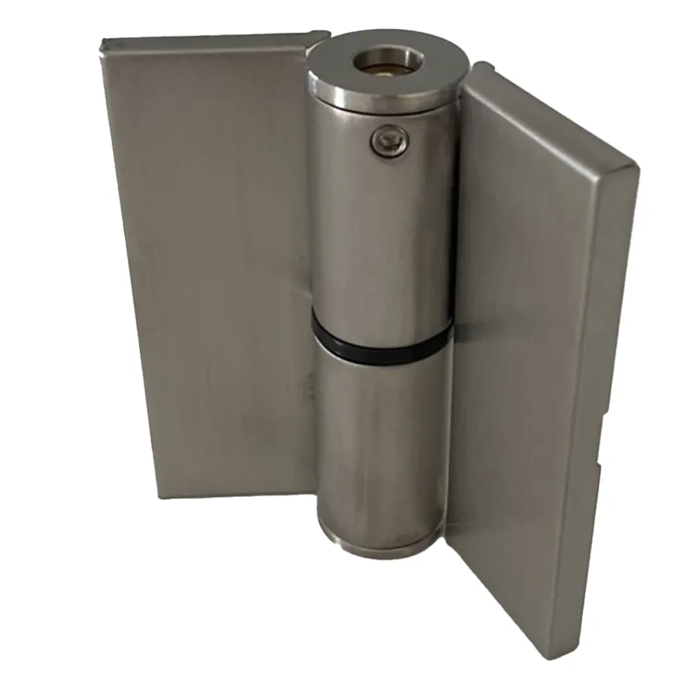 Homewell Paumelle à ressort gauche en acier inoxydable avec cache vis pour cabines sanitaires