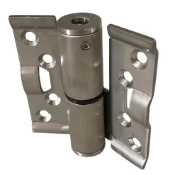 Homewell Paumelle à ressort gauche en acier inoxydable avec cache vis pour cabines sanitaires