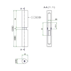 Comunello Fratelli Paumelle à souder butée à bille - COMUNELLO Argent 140