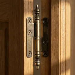 QCL Paumelle De Porte, Meuble Et Fenêtre-Paumelle à vase acier vieux laiton Diall 110 x 55 mm gauche
