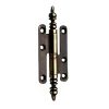 QCL Paumelle à vase acier vieux laiton Diall 80 x 45 mm gauche