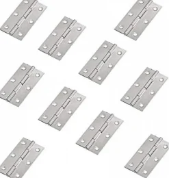 Deko Paumelle De Porte, Meuble Et Fenêtre-24 pcs en acier inoxydable meubles de maison matériel Charnière de porte Long 44 mm x 34 mm