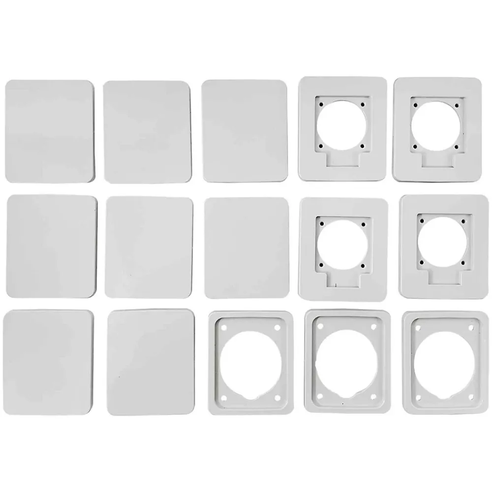 Ide Tableau Électrique Pré-Équipé-Pcsn18pt - Coffret Pour Prise étanche Ip65 - Prédécoupage 8 Prises - 1 Rangée De 18 Modules - Star