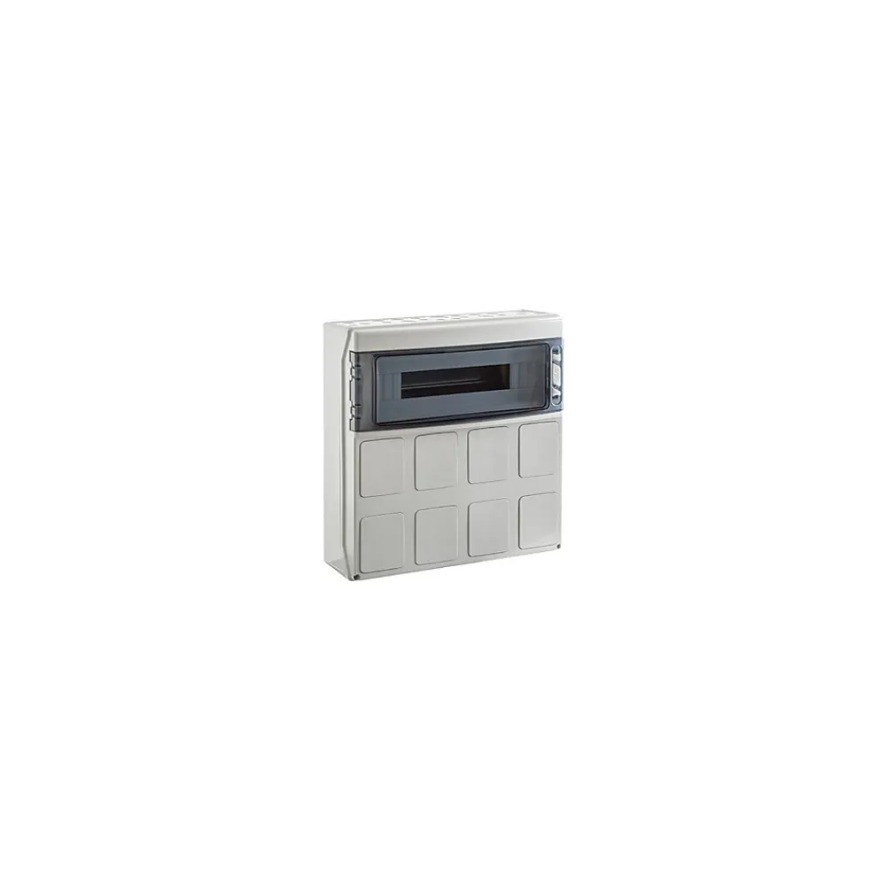 Ide Tableau Électrique Pré-Équipé-Pcsn18pt - Coffret Pour Prise étanche Ip65 - Prédécoupage 8 Prises - 1 Rangée De 18 Modules - Star