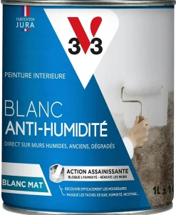 V33 Peinture anti-humidité assainissante intérieur blanc mat L