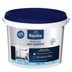 Ripolin Etanchéité Du Mur Intérieur-Peinture anti-humidité intérieur satin blanc 10L