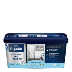 Ripolin Peinture anti-humidité intérieur satin gris lome L