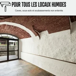 Arcane Industries Peinture anti humidité mur humide salle de bain - ARCASCREEN - 10 L (jusqu'à 40 m²) -