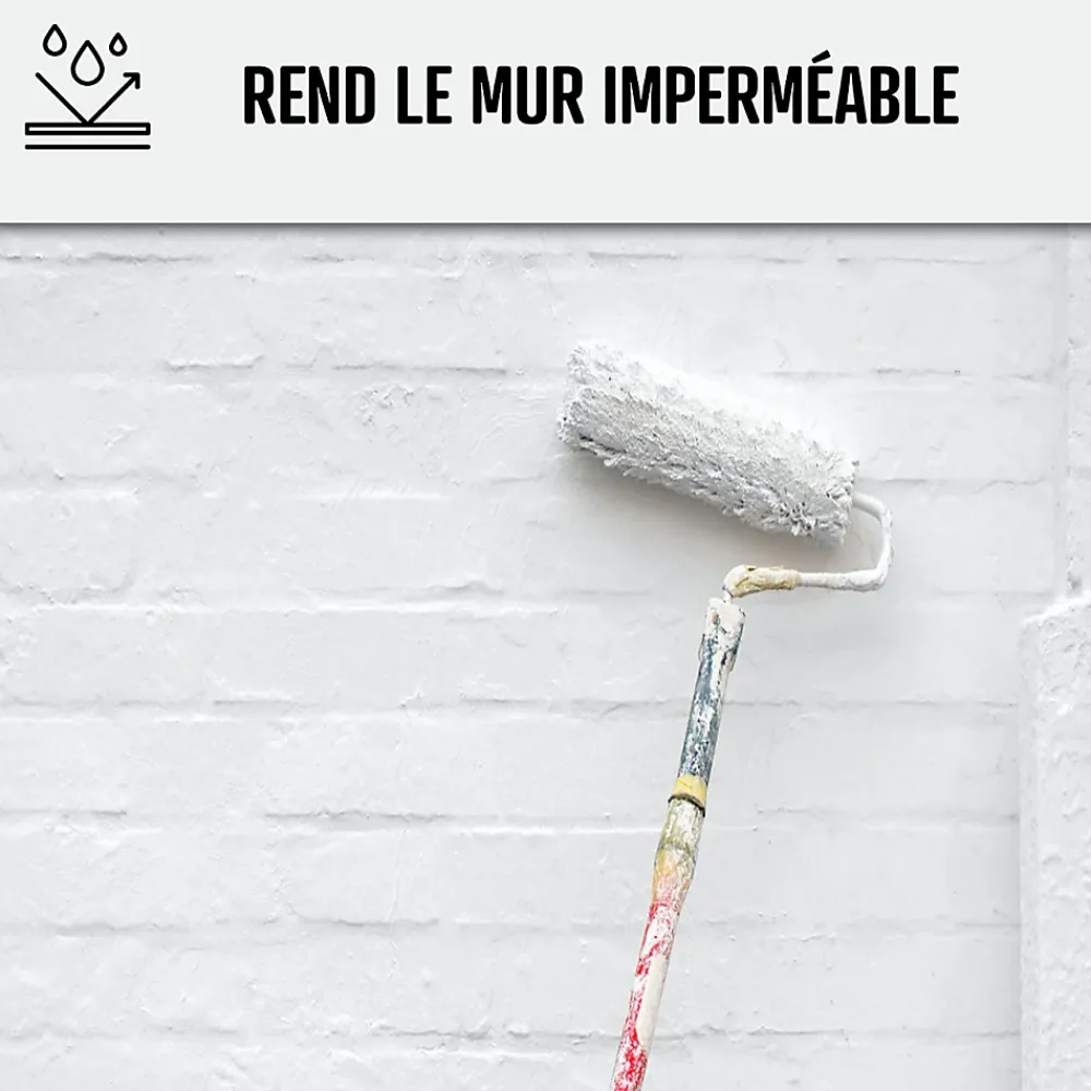 Arcane Industries Etanchéité Du Mur Intérieur-Peinture anti humidité mur humide salle de bain - ARCASCREEN - 2.5 L (jusqu'à 10 m²) -