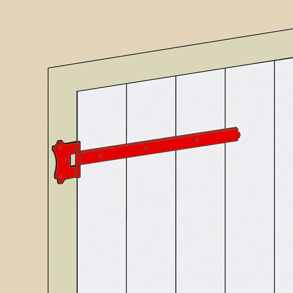 Afbat - Tb Industrie Sas Accessoire Pour Volet, Fenêtre Et Portail-Penture bout carré acier noir Afbat L.500 mm