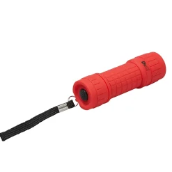 Diall Lampe Torche-Petite lampe torche LED caoutchoutée rouge 27 lumens