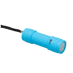 Diall Lampe Torche-Petite lampe torche LED caoutchoutée bleue 27 lumens