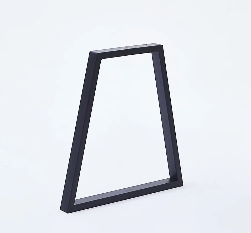 Mottez Pied De Meuble-Pied de banc modèle trapèze H. 40 cm métal noir