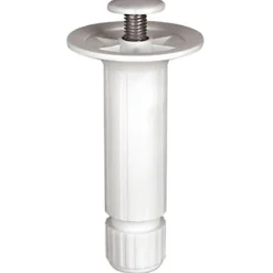 Pied De Meuble-Pied de caisson plastique H. 100 mm x ø28 blanc à vis