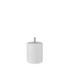 Bar plus Pied de lit cylindrique en hêtre blanc H. 8 x Ø6,8 cm