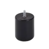 Bar plus Pied De Meuble-Pied de lit cylindrique en hêtre noir H. 8 x Ø6,8 cm