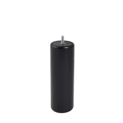 Bar plus Pied de lit cylindrique en hêtre noir H. 20 x Ø6,8 cm