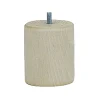Bar plus Pied De Meuble-Pied de lit cylindrique H. 80 mm x ø68 mm brut