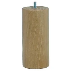 Bar plus Pied De Meuble-Pied de lit cylindrique H. 150 mm x ø70 mm verni