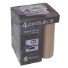 Pied de lit de lits cylindre en hêtre H.15 x ø 5.8 cm, 4 pièces