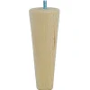 Bar plus Pied de lit fuseau H. 150 mm x ø58 mm verni