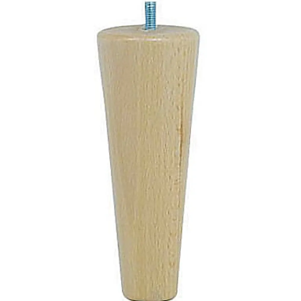 Bar plus Pied de lit fuseau H. 150 mm x ø58 mm verni