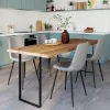 Cime Pied de meuble cadre en acier noir H. 71 cm