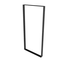 Pied De Meuble-Pied de meuble cadre en acier noir Cime H. 85 cm