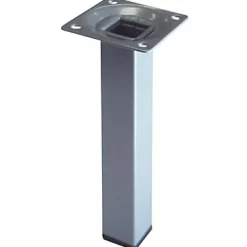 Diall Pied De Meuble-Pied de meuble gris 25 x 25 x H. 150 mm