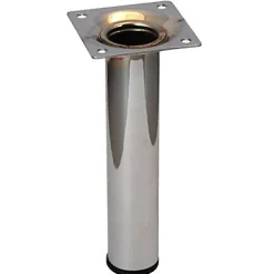 Diall Pied de meuble H. 150 mm x ø 30 mm chromé