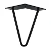 Pied de meuble en triangle en acier noir Cime H. 16 cm