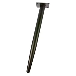 Pied De Meuble-Pied de meuble fuseau en acier noir Cime H. 41 cm