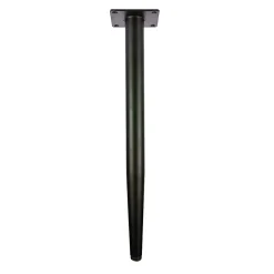 Pied De Meuble-Pied de meuble fuseau en acier noir Cime H. 41 cm