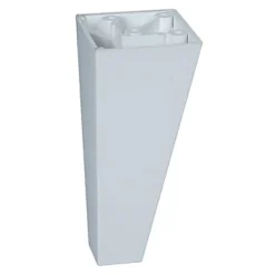 Evoludis Pied De Meuble-Pied de meuble triangulaire H. 100 mm x 45 mm x 45 mm blanc
