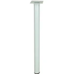 Diall Pied de table ø30 x H. 500 mm blanc