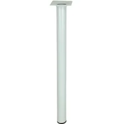 Diall Pied de table ø30 x H. 700 mm blanc
