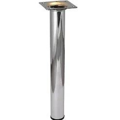 Diall Pied De Meuble-Pied de table ø30 x H. 500 mm chrome