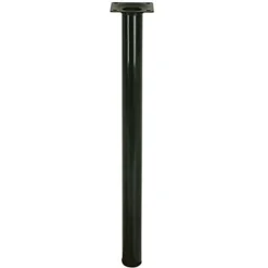 Diall Pied de table ø30 x H. 700 mm noir