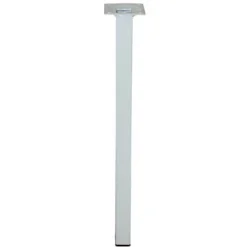 Diall Pied de table 25 x 25 x H. 350 mm blanc