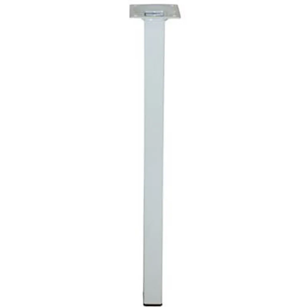 Diall Pied de table 25 x 25 x H. 350 mm blanc