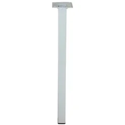 Diall Pied de table 25 x 25 x H. 800 mm blanc