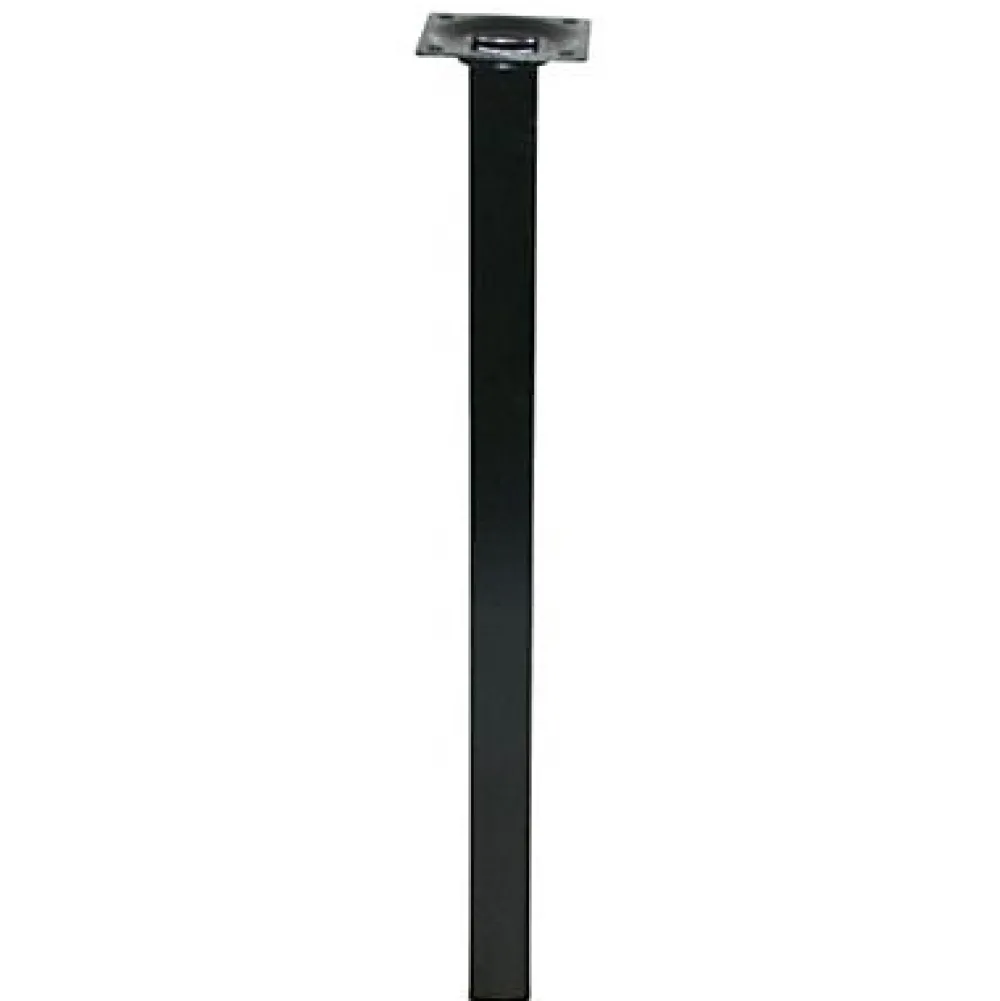 Diall Pied de table 25 x 25 x H. 350 mm noir