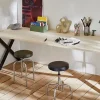 Mottez Pied de table modèle X H. 71 cm métal noir