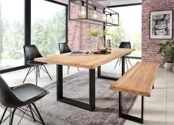Mottez Pied de table rectangle H. 71 x l. 59 cm métal noir
