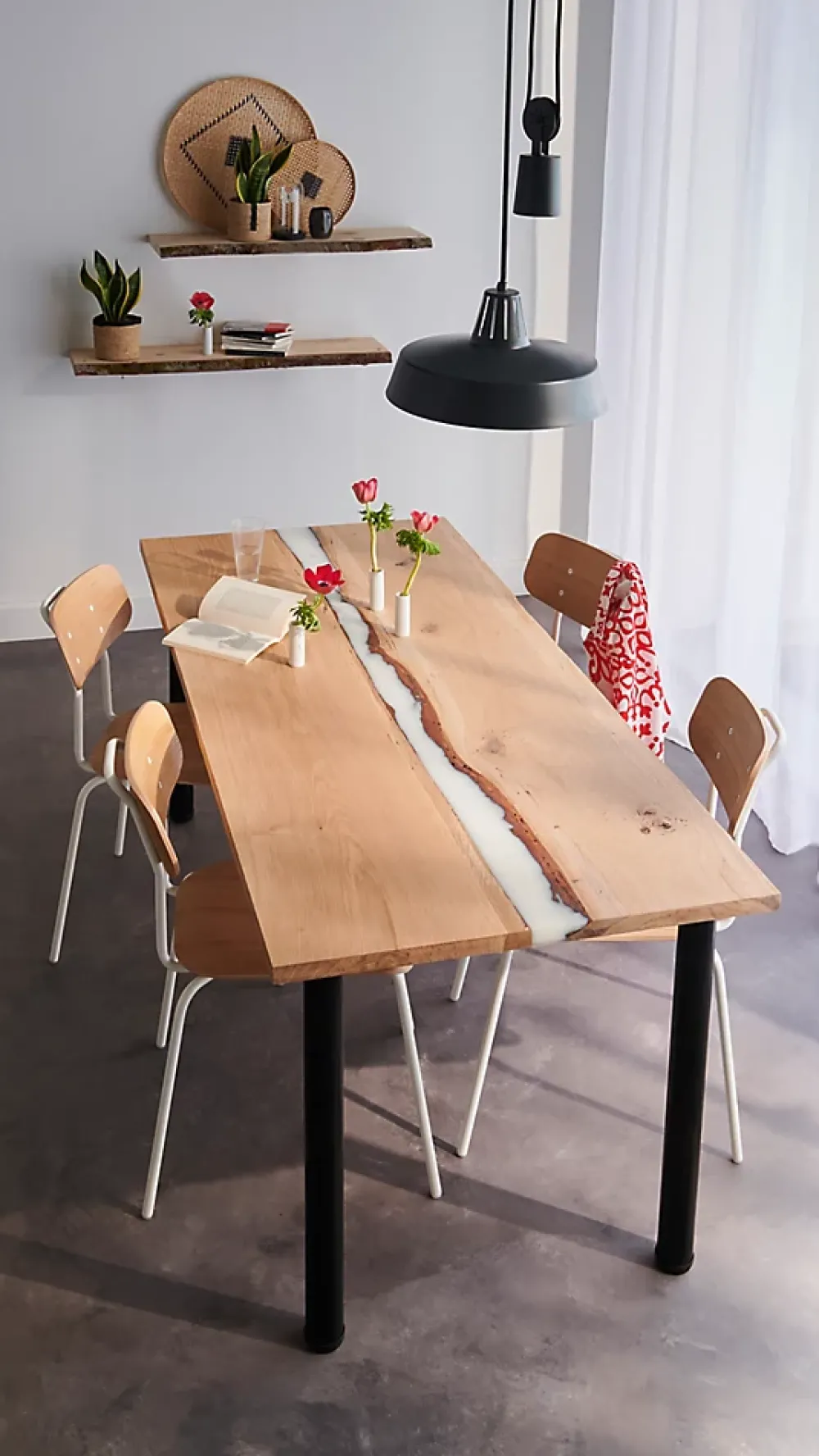 Diall Pied De Meuble-Pied de table réglable ø60 x H. 700 mm noir