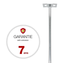 Renz Pied De Boîte Aux Lettres-Pied elliptique Aluminium brut