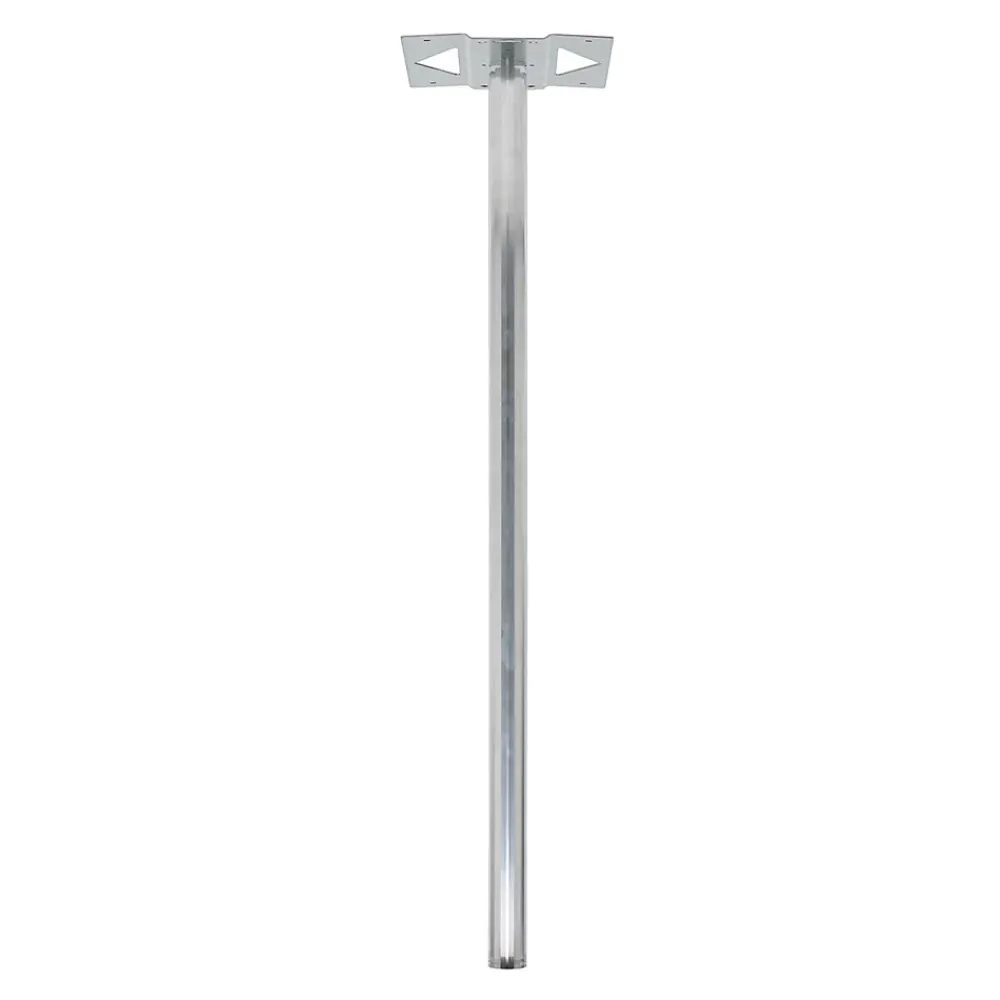 Renz Pied De Boîte Aux Lettres-Pied elliptique Aluminium brut