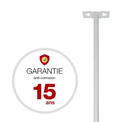 Renz Pied elliptique Blanc neige brillant RAL 9016B