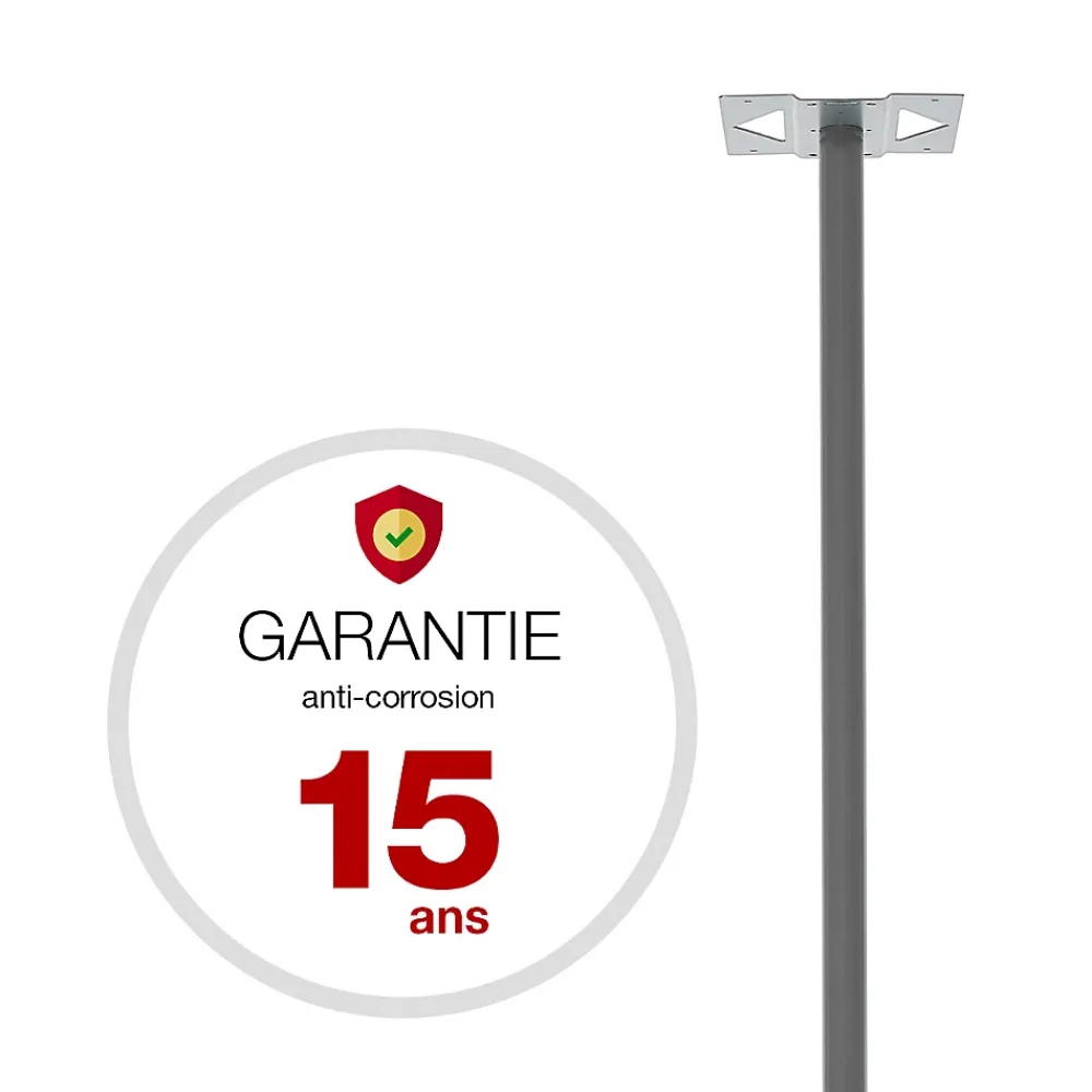 Renz Pied elliptique Gris RAL 7037 M