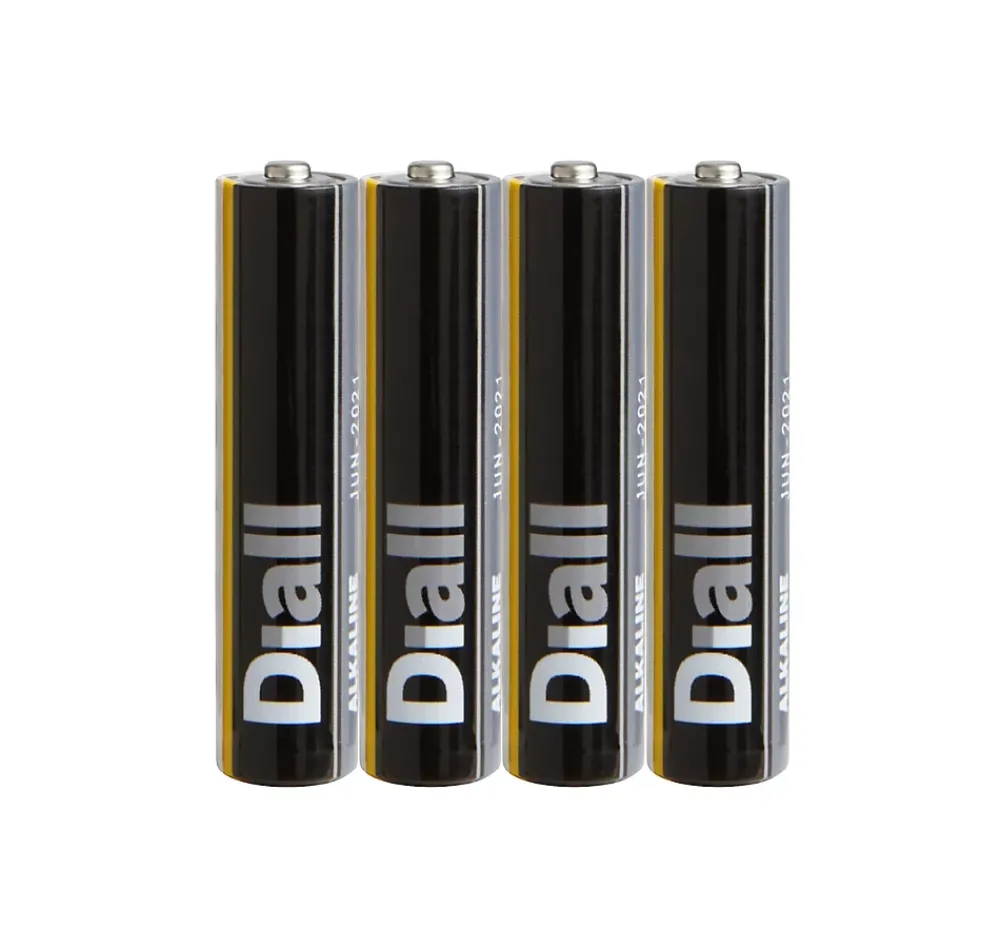 Diall Pile alcaline AAA (LR03) , lot de 4